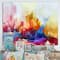 Designart - Colorful Abstract Landscape I - Modern & Contemporary Canvas Wall Art Print